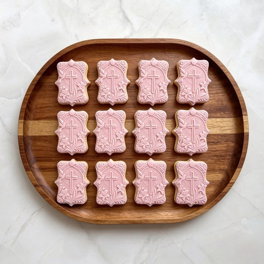 CHRISTENING BISCUITS- GIRL | Boxes of 12+