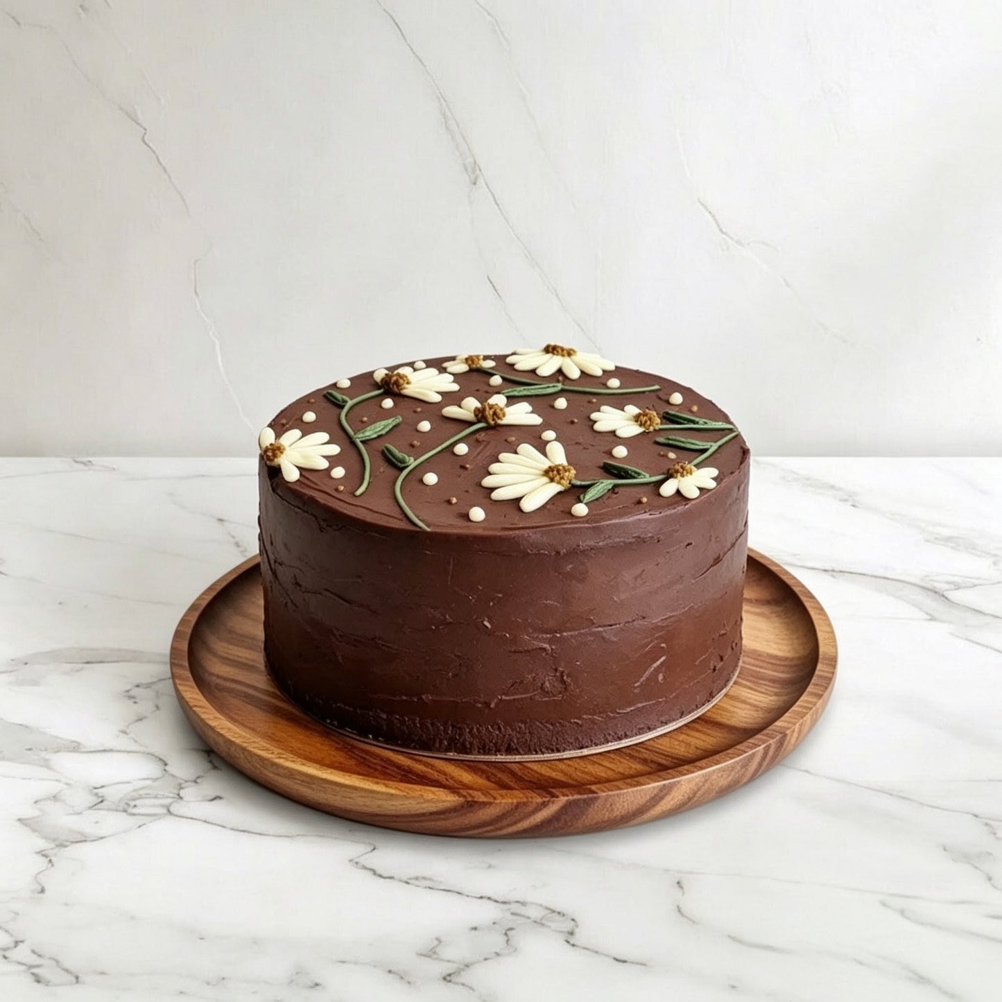 2 LAYER WILD FLOWER CHOCOLATE CAKE
