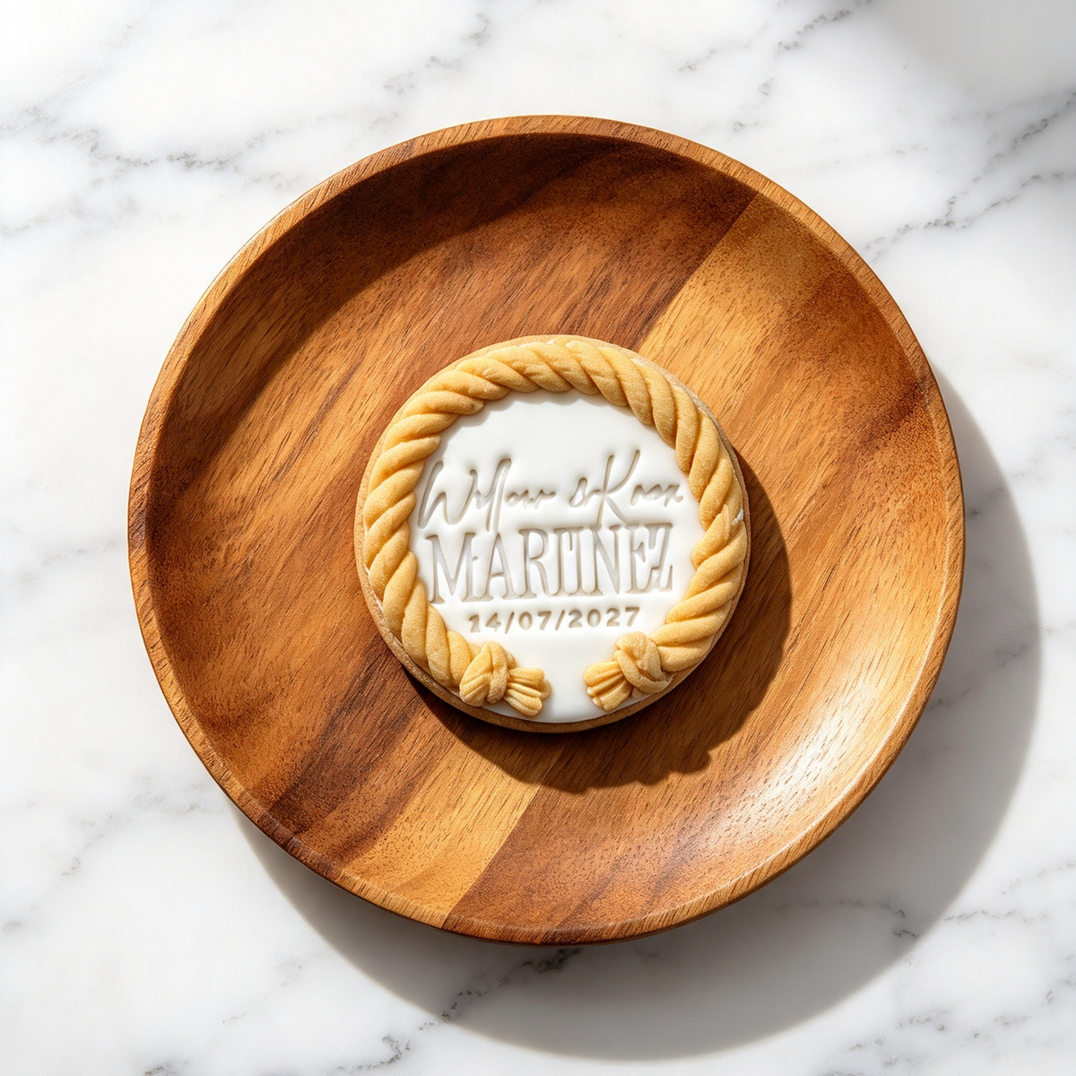 ROPE DETAIL PERSONALISED BISCUITS | Boxes of 20+