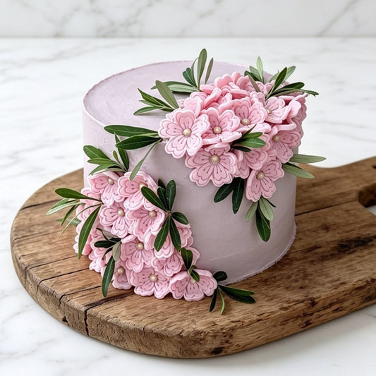 4 LAYER FLORAL CAKE