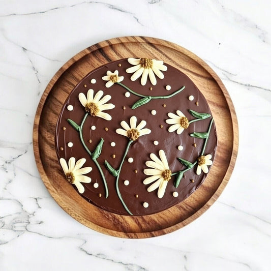2 LAYER WILD FLOWER CHOCOLATE CAKE