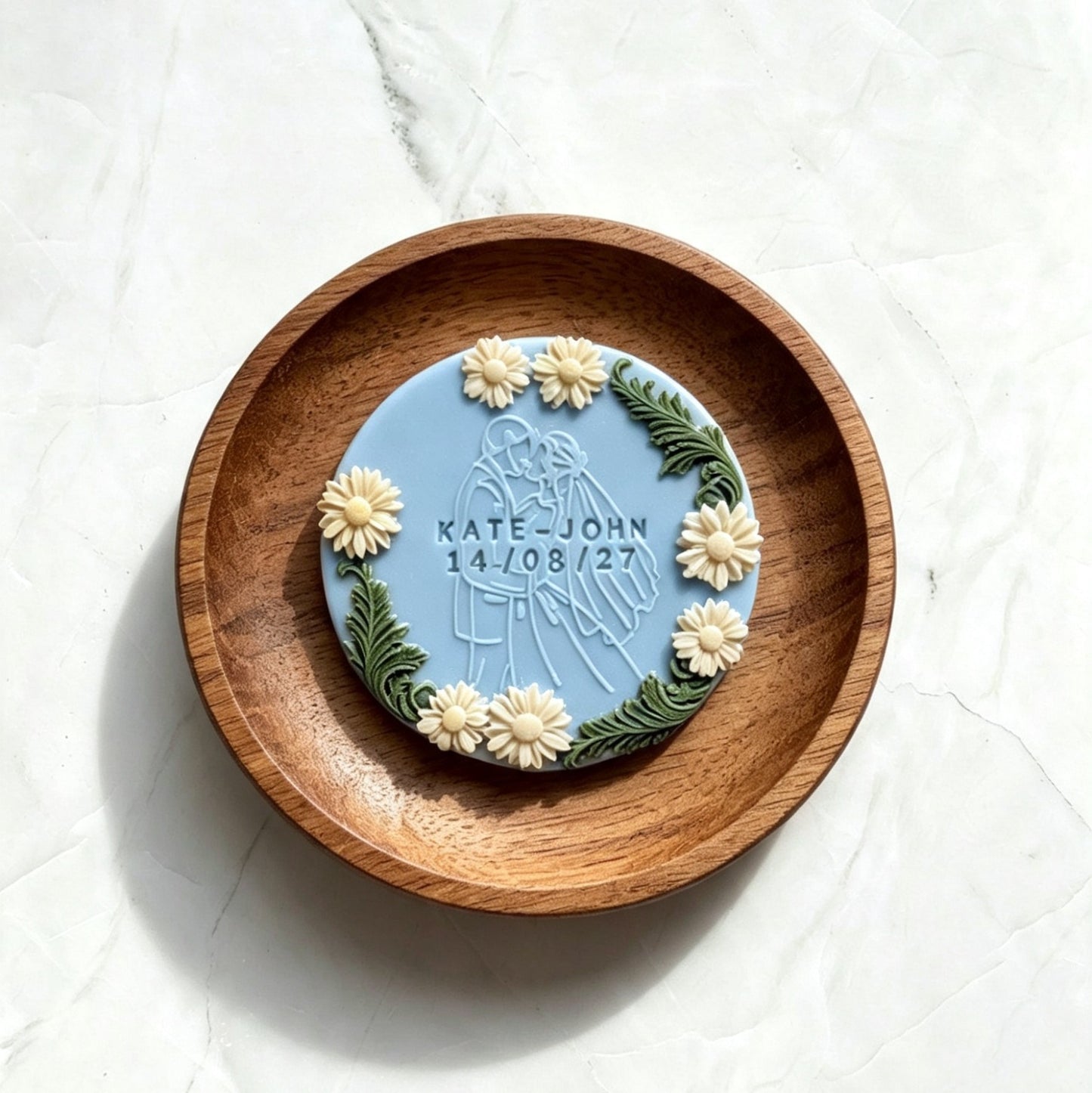 SAVE THE DATE ANNOUNCEMENT BISCUIT- FLORAL | Orders of 20+